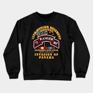 Just Cause - 75th Ranger Rgt  w Svc Ribbons Crewneck Sweatshirt